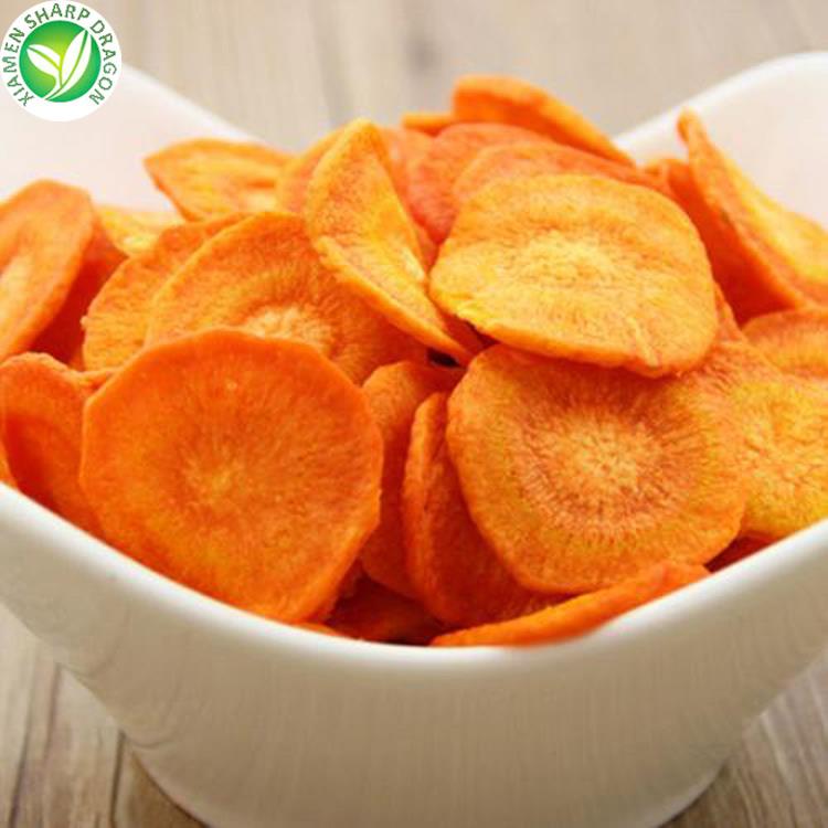bulk vacuum fried carrot chips for wholesale supply