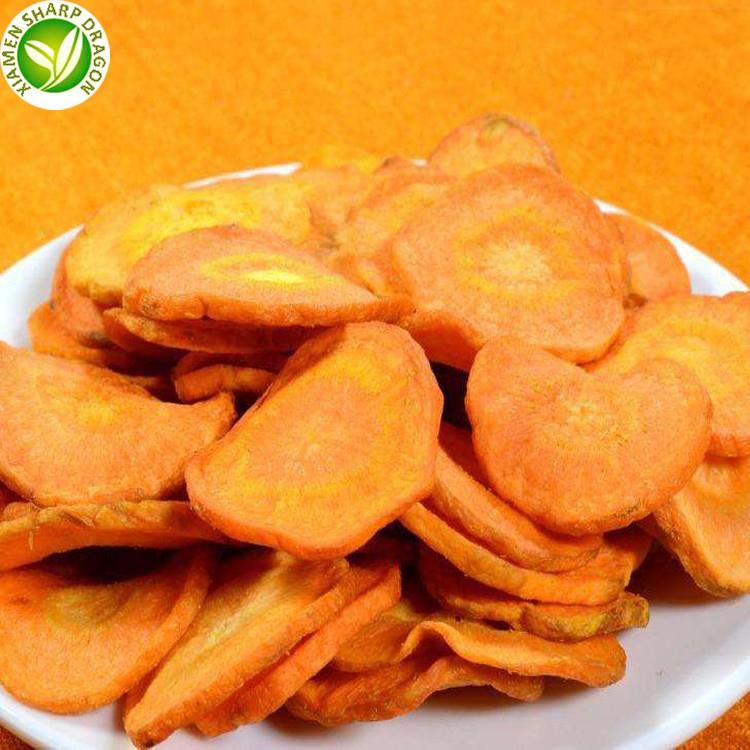 orange carrot raw material for vacuum fried carrot chips