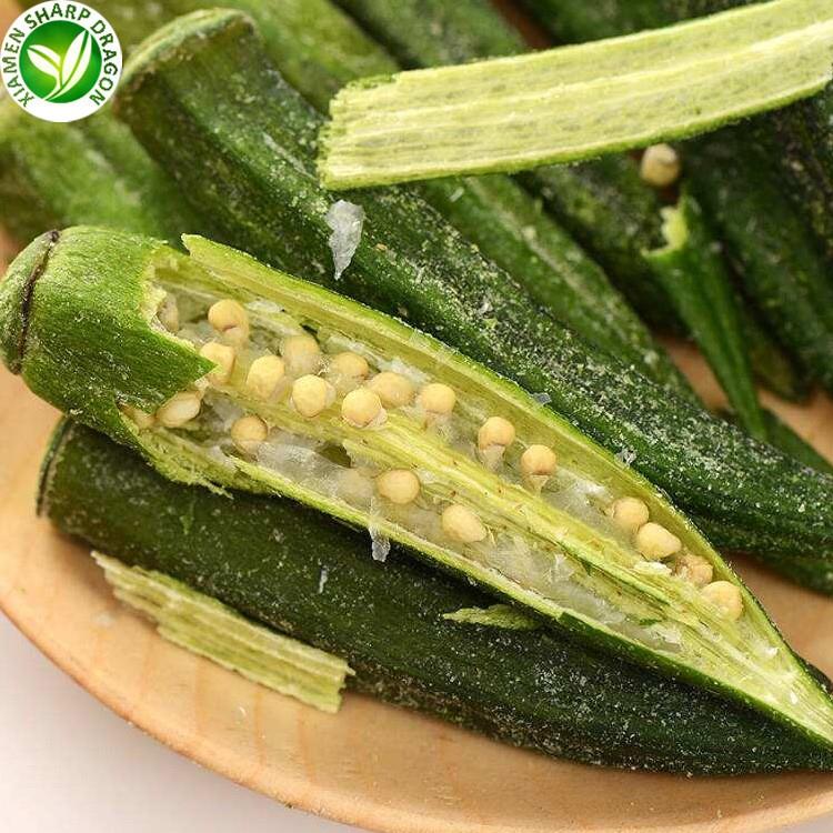 deep fried okra chips